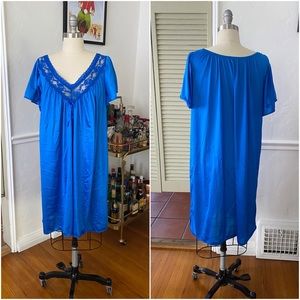 Colesce Collection Vintage Blue Lace Slip, XL